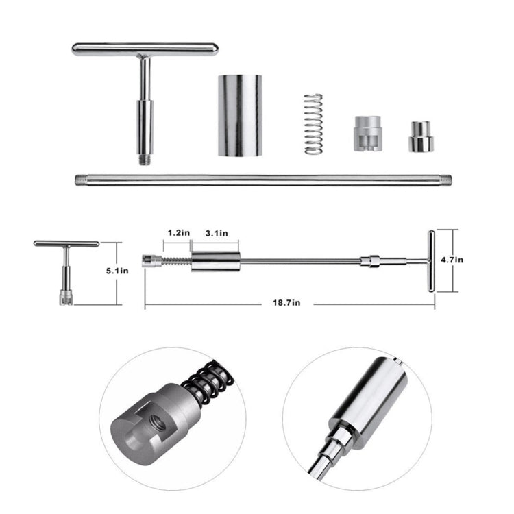 Auto Repair Body Tool Kit PDR Dent Paintless Repair Tools Dent Puller Slide Hammer Reverse Hammer Aluminum Suction Cups for Dent, Without Red T handle Auto Repair Body Tool Kit PDR Dent Paintless Repair Tools Dent Puller Slide Hammer Reverse Hammer Aluminum Suction Cups for Dent, Without Red T handle