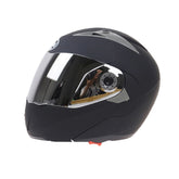 JIEKAI 105 Full Face Helmet Electromobile Motorcycle Double Lens Protective Helmet, Size: M (Matte Black+Silver), Size: M