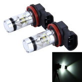 2 PCS H8/H11 10W 500LM 6000K 20SMD-2835 LEDs Car Fog Lights, DC 12V