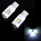 2 PCS T10 / W5W / 194 DC 12V 1.2W 6LEDs SMD-3030 Car Reading Lamp Clearance Light, with Projector Lens Light
