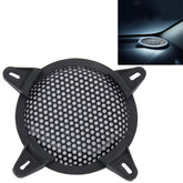 5 inch Car Auto Metal Mesh Black Round Hole Subwoofer Loudspeaker Protective Cover Mask Kit with Fixed Holder, 5 Inch