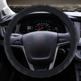 Distorted Lines Texture Universal Rubber Car Steering Wheel Cover Sets Four Seasons General
