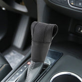 Universal Nonslip Breathable Genuine Leather Car Gear Shift Knob Cover