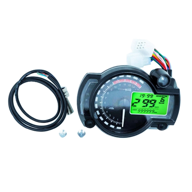 Universal Multi-functional Motorcycle Rotating Speed Mileage Gear Water Temperature Clock Meter Gauage Universal Multi-functional Motorcycle Rotating Speed Mileage Gear Water Temperature Clock Meter Gauage