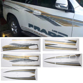 5 PCS SUV Body Decorative Strip Brand Car Streamline Shining Sticker for Toyota Prado 2010 Version