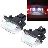 2 PCS License Plate Light with 24 SMD-3528 Lamps for Peugeot Citroen