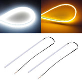 2 PCS 45cm DC12V 5W Ultra-thin Waterproof Car Auto Double Colors Turn Lights / Running Lights SMD-2835 LED Bulbs (Turn Lights: Yellow Light; Running Lights: Blue Light)