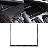 Car Carbon Fiber Storage Box U Shape Frame Decorative Sticker for Toyota Eighth Generation Camry 2018-2019