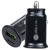 TE-339PD 3.1A PD USB-C / Type-C + USB Interface Mini Fast Charging Car Charger