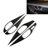 4 PCS Car Carbon Fiber Door Inner Handle Panel Decorative Sticker for Infiniti Q50 2014-2020, Left Drive