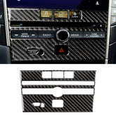 Car Carbon Fiber CD Console Panel Decorative Sticker for Infiniti Q50 / Q60 2014-2020
