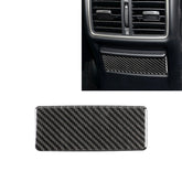 Car Carbon Fiber Rear Seat Ashtray Panel Decorative Sticker for Infiniti Q50 / Q60 2014-2020