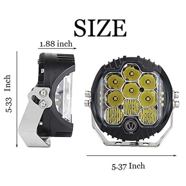 5 inch DC12V-24V 5000LM 6500K 50W Car LED Headlight for Jeep Wrangler / Harley, OL-1950 5 inch DC12V-24V 5000LM 6500K 50W Car LED Headlight for Jeep Wrangler / Harley, OL-1950