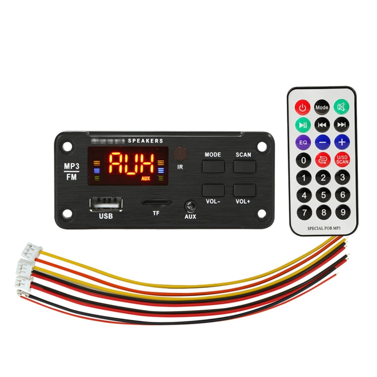 Car 12V Color Screen Display Bluetooth 5.0 Audio MP3 Player Decoder Board FM Radio TF Card USB 3.5mm AUX, with Remote Control Car 12V Color Screen Display Bluetooth 5.0 Audio MP3 Player Decoder Board FM Radio TF Card USB 3.5mm AUX, with Remote Control