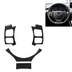 4 in 1 Car Carbon Fiber Steering Wheel Button Decorative Sticker for Lexus IS250 NX200 200t 300h, Left and Right Drive Universal, For Lexus IS250 NX200 200t 300h