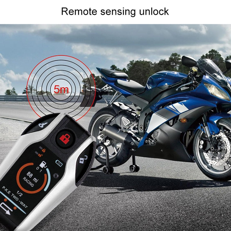 Universal Motorcycle Alarm Bidirectional Anti-theft Device with Induction Remote Control Universal Motorcycle Alarm Bidirectional Anti-theft Device with Induction Remote Control