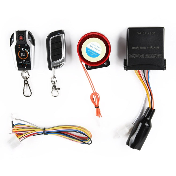 Universal Motorcycle Alarm Bidirectional Anti-theft Device with Induction Remote Control Universal Motorcycle Alarm Bidirectional Anti-theft Device with Induction Remote Control
