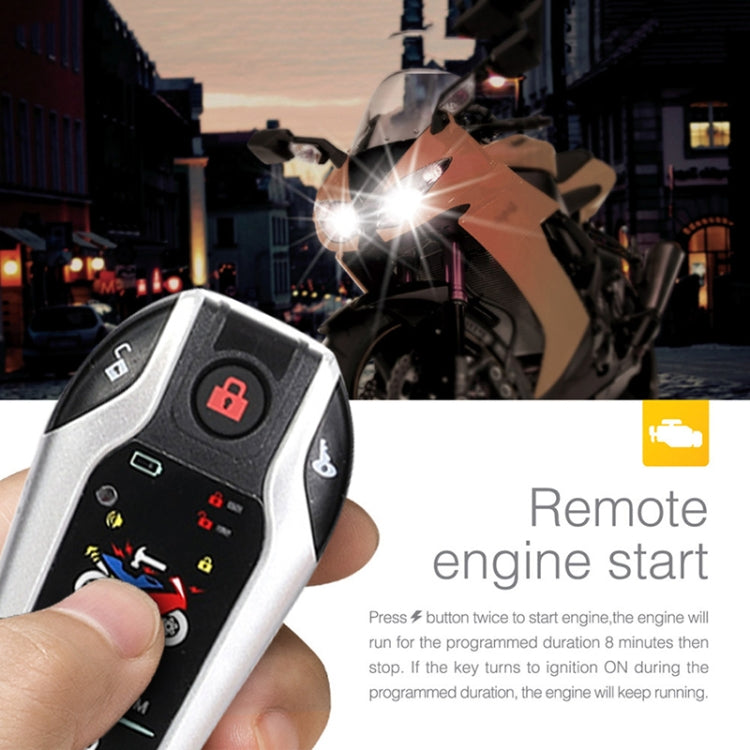 Universal Motorcycle Alarm Bidirectional Anti-theft Device with Induction Remote Control Universal Motorcycle Alarm Bidirectional Anti-theft Device with Induction Remote Control