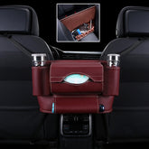 Car Front Seat Hanging Bag Paper Towel / Water Cup Storage Bag
