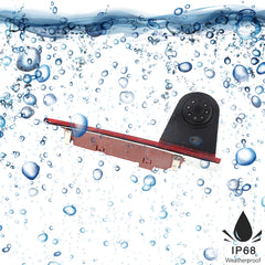 PZ477 Car Waterproof 170 Degree Brake Light View Camera for Ford Transit Custom, PZ477