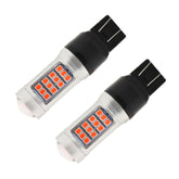 2 PCS 7443 DC12V / 2.2W Car Strobe Brake Lights with 42LEDs SMD-2835 Lamps