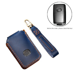 Hallmo Car Cowhide Leather Key Protective Cover Key Case for New Mazda Axela, For New Mazda Axela