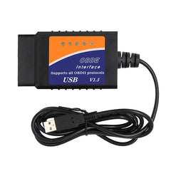OBD ELM327 V1.5 USB Car Fault Diagnostic Scanner with CH340T Chip, ELM327 V1.5 with CH340T Chip
