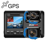 Z30 WiFi Dual-lens HD 2160P Non-light Night Vision 360-degree Panoramic Driving Recorder, GPS Version, Z30 GPS Version