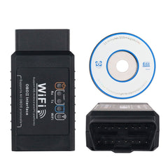 OBD II ELM327 WiFi V1.5 Car Fault Diagnostic Tool, WiFi V1.5, with Disc