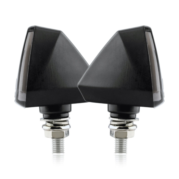 2 PCS KC018A Motorcycle Triangular V-shaped Two-color LED Brake Turn Signal Light 2 PCS KC018A Motorcycle Triangular V-shaped Two-color LED Brake Turn Signal Light