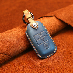 For Kia Old Style Car Cowhide Leather Key Protective Cover Key Case
