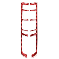 Car Carbon Fiber Gear Button Frame Decorative Sticker for Porsche Macan 2014-2021, Left and Right Drive Universal