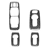 Car Carbon Fiber Window Lift B Decorative Sticker for Volvo XC90 2008-2014, Left Drive