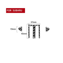 3 in 1 Car Carbon Fiber Central Air Outlet Decorative Sticker for Subaru BRZ / Toyota 86 2017-2019, Left and Right Drive Universal, Central Air Outlet