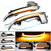 1 Pair For Audi A4 B8.5 Car Dynamic LED Turn Signal Light Rearview Mirror Flasher Water Blinker