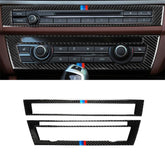 Three Color Carbon Fiber Car CD Panel Decorative Sticker for BMW 5 Series F10 2011-2017