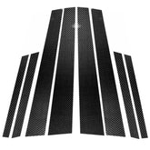 Car Carbon Fiber B Pillar Decorative Sticker for BMW X6 E71 2009-2013, Left and Right Drive Universal