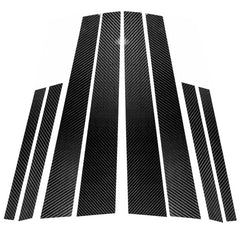 Car Carbon Fiber B Pillar Decorative Sticker for BMW X6 E71 2009-2013, Left and Right Drive Universal