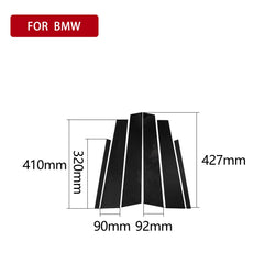 Car Carbon Fiber B Pillar Decorative Sticker for BMW 3 Series G20/G28/325Li/330d/335 2019-2020, Left and Right Drive Universal
