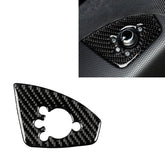 Car Carbon Fiber Door Button Decorative Sticker for Audi TT 8n 8J MK123 TTRS 2008-2014, Left Drive, B Style