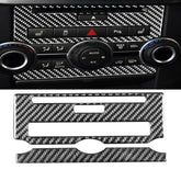Car Carbon Fiber Central Control CD Panel Decorative Sticker for Land Rover Discovery 4 2010-2016, Left and Right Drive Universal