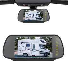 PZ461 Car Waterproof High Position Tail Light Brake Light View Camera + 7 inch Rearview Monitor for Mercedes Benz / Volkswagen, PZ461 + 7 inch Rearview Monitor