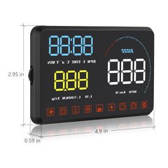 A9 5.5 inch Universal Car OBD2 HUD Vehicle-mounted Head Up Display
