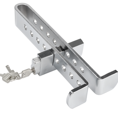 Car Clutch Lock – Universal Steering Wheel & Brake Pedal Anti-Theft Device | Stainless Steel Security Tool for Car Pedals