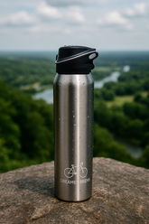 500ml Stainless Steel Vacuum Insulated Cycling Water Bottle – Double Walled Thermo Mug with Straw, Leakproof Sports Bike Bottle for Hot & Cold Drinks