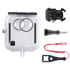 40m Waterproof Housing Protective Case for GoPro Fusion, with Buckle Basic Mount & Screw & Wrench