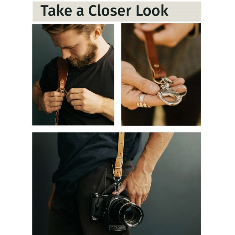 Quick Release Anti-Slip Shoulder Leather Harness Camera Strap with Metal Hook for SLR / DSLR Cameras (Left Shoulder) Quick Release Anti-Slip Shoulder Leather Harness Camera Strap with Metal Hook for SLR / DSLR Cameras (Left Shoulder)