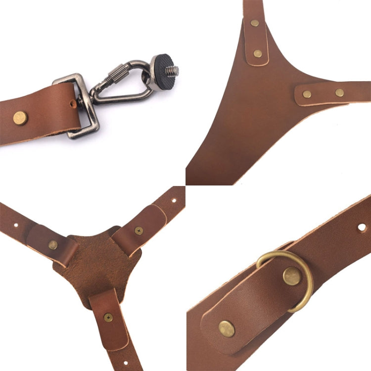 Quick Release Anti-Slip Shoulder Leather Harness Camera Strap with Metal Hook for SLR / DSLR Cameras (Left Shoulder) Quick Release Anti-Slip Shoulder Leather Harness Camera Strap with Metal Hook for SLR / DSLR Cameras (Left Shoulder)