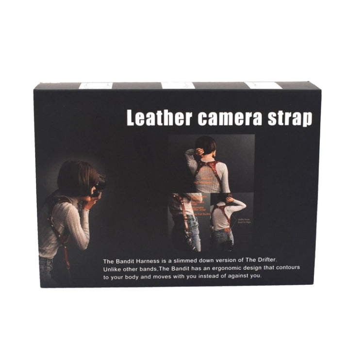Quick Release Anti-Slip Shoulder Leather Harness Camera Strap with Metal Hook for SLR / DSLR Cameras (Left Shoulder) Quick Release Anti-Slip Shoulder Leather Harness Camera Strap with Metal Hook for SLR / DSLR Cameras (Left Shoulder)