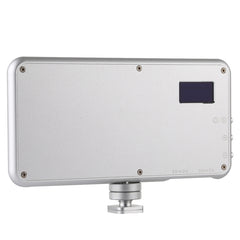 LED011S Pocket 180 LEDs Professional Vlogging Photography Video & Photo Studio Light with OLED Display & Cold Shoe Adapter Mount for Canon / Nikon DSLR Cameras, 180 LED